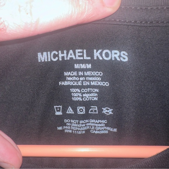 NWT Michael Kors Medium Black T-Shirt - Picture 7 of 9